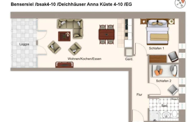 Deichhäuser Anna Küste Deichhäuser Anna Küste 4-10