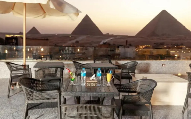Middle East pyramids view