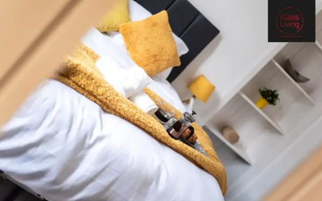 One Bedroom Apartment by Klass Living Serviced Accommodation Coatbridge - Albion Apartment with Wifi and Parking