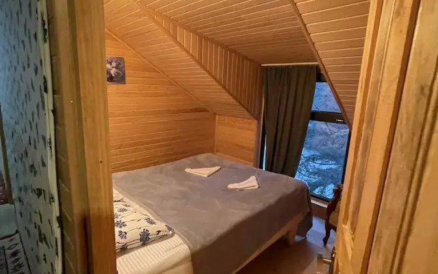Wooden Huts in Mestia