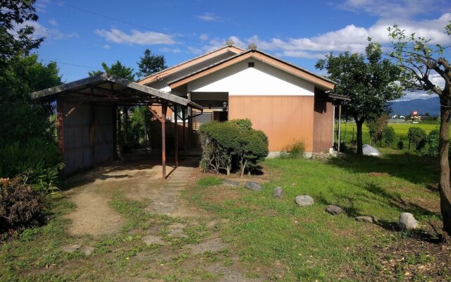 Tomo's hut in Japanese old style