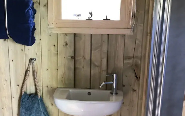 The Peacock Shepherds Hut at Hafoty Boeth