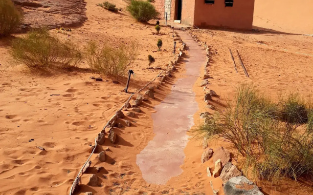 Martian desert camp