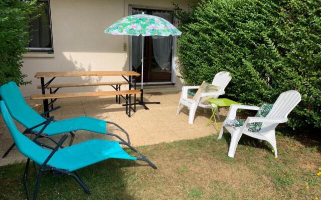 Appartement Rez de jardin Cabourg résidence bord de mer