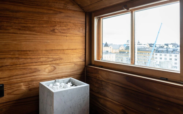 Spacious apartment with sauna & balcony