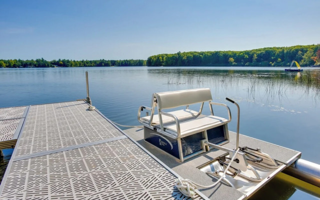 Interlochen Lake House w/ Deck, Fire Pit & Dock!
