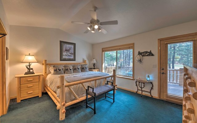 Pinetop Golf Course Home: Furnished Deck & Views!