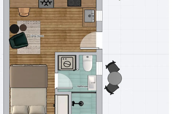 Olga Apt 4- Lovely Studio on Ground Floor
