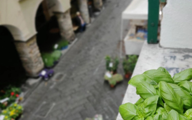 Vista sul carruggio, centro storico di Chiavari
