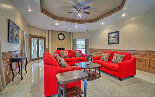 Pool & Game Room: Waterfront Harlingen Home