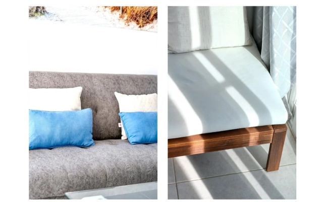 Sunset view modern private poolside apartment