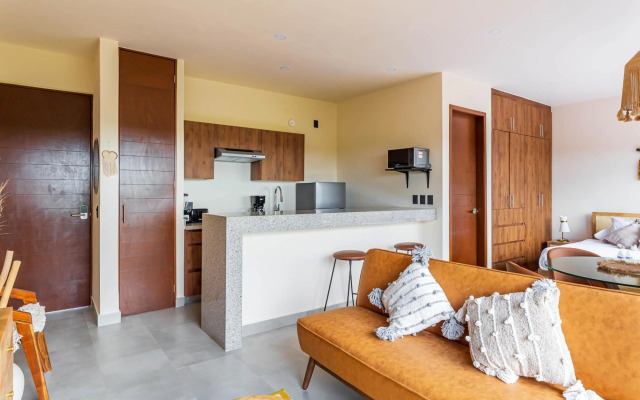 Penthouse Studio with Gym, Swimming-pool, Outdoor BBQ, Aldea Savia