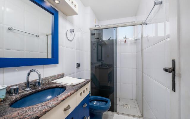 Apto c/churrasqueira a 300m da praia MDO201