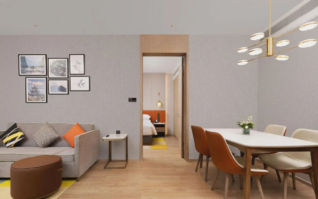 Guiyang Yunyan Fountain Pool Area Home2 Suites by Hilton Hotel – Guest Rooms – Guiyang