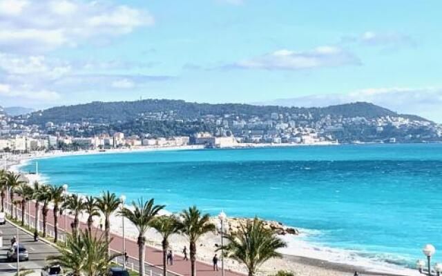 Aparthotel Riviera - Promenade Des Anglais - 1 Bedroom Ac Apartement - Amazing Sea View - Large Terr