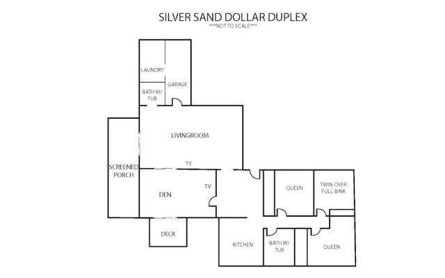 Silver Sand Dollar 3 Bedroom Duplex