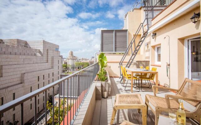 Central Penthouse with Terrace Placa Catalunya III