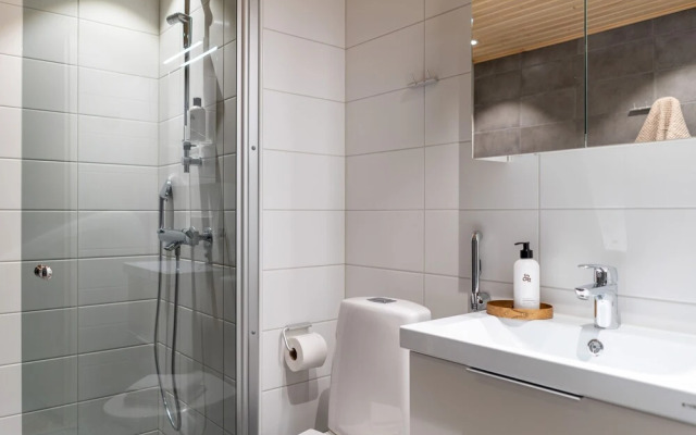 Private sauna and balcony in Kakola