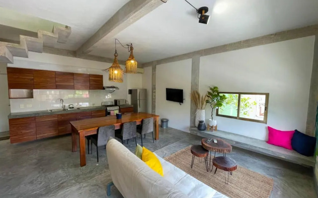 Jungle Duplex in Tulum Centre w Rooftop Patio Pool M