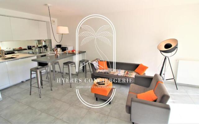 Au bout de la rue la Mer- T3 jardin/piscine PARKING/WIFI