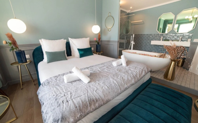 The Parisian Blue Eiffel Tower