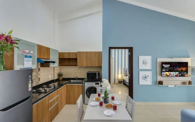 1BR w Pool Sauna Near Calangute Baga Beach
