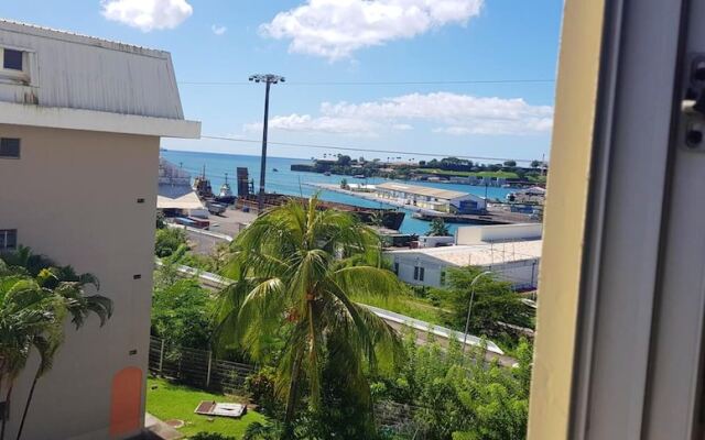 Apartment With 3 Bedrooms in Fort-de-france, With Wonderful sea View, Balcony and Wifi - 2 km From the Beach