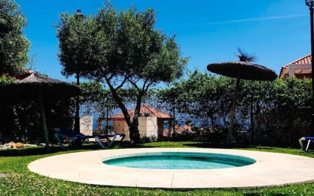 House with 3 Bedrooms in Manilva, with Wonderful Sea View, Pool Access, Enclosed Garden - 500 M From the Beach