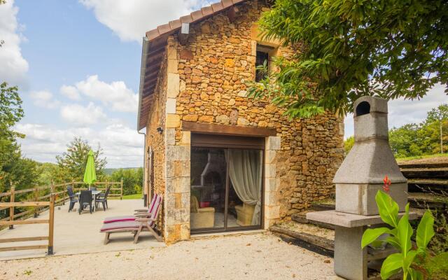 Stone holiday home in Saint Cernin de l Herm with pool