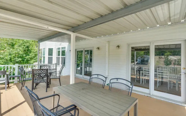 Dock Access + Lake View: Sunrise Beach Escape