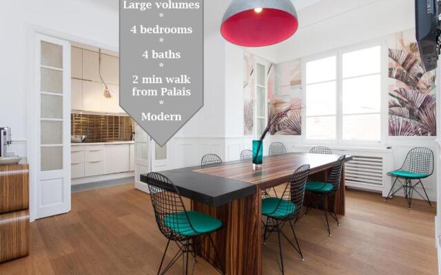 Palais Area: Modern 4 Bedrooms/ 4 Baths