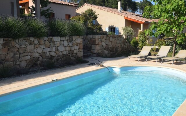 Lovely holiday villa with private swimming pool and magnificent view in Ardeche