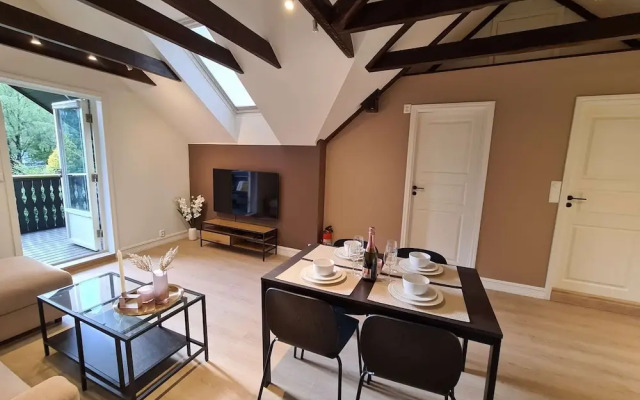 Beautiful Penthouse Near Center, 2-bedroom, Balcony and Free Parking