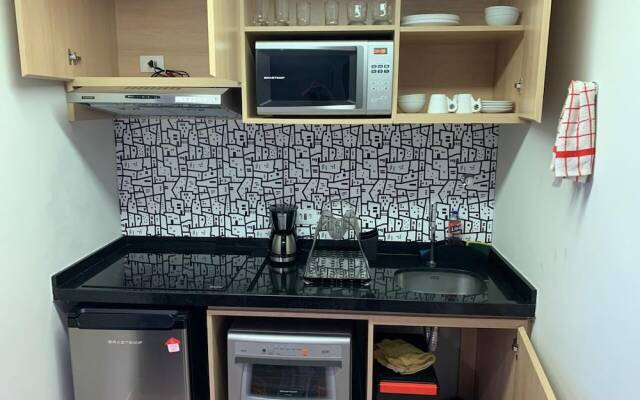 Quarto e Sala Particular em Aparthotel