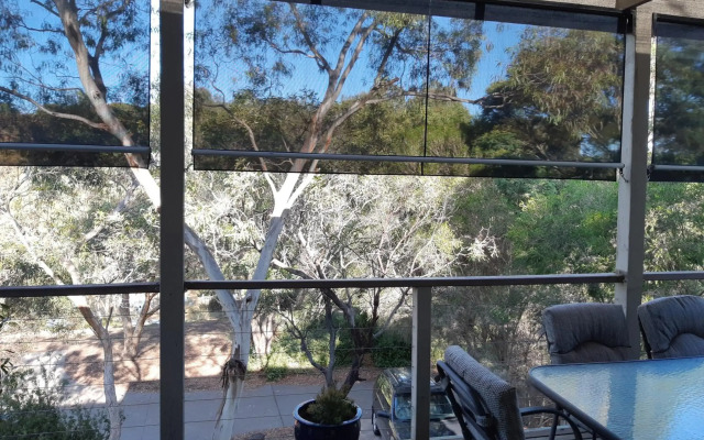 Elevated holiday house in bush setting overlooking wetlands