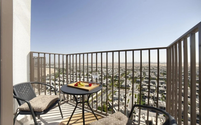 Contemporary 1BR Sleeps4 Balcony Pool Gym Dxbhills