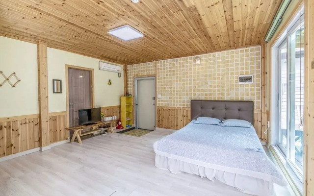 White Pension in Forest