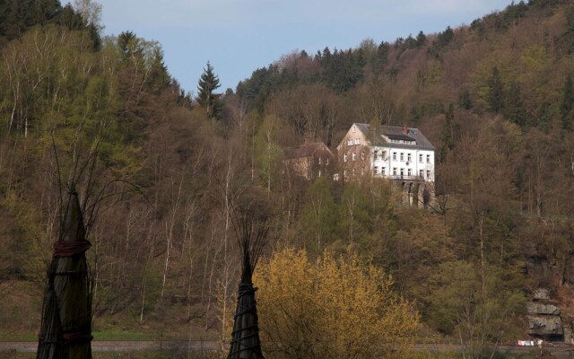 Die Burg Schöna - In a national park