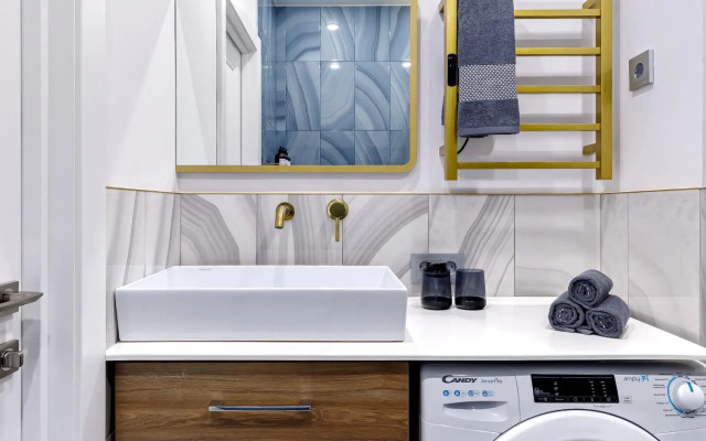 Стильная квартира с качелями в ЖК Самолет