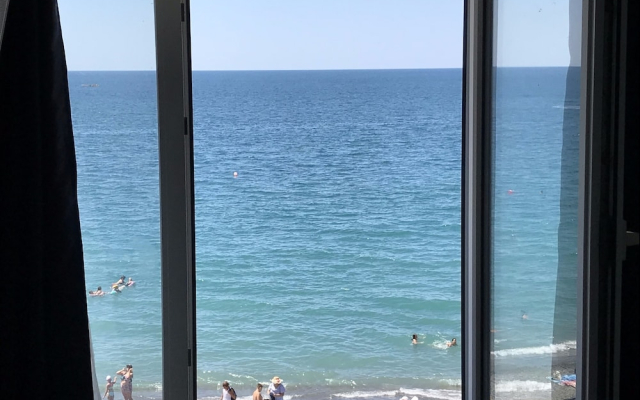 Sea outside window