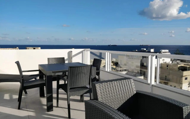 Sea View Penthouse with large terrace IROM1-1