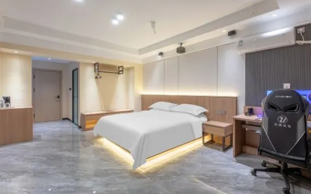 Yichen E-sports Movie Apartment (Shijiazhuang Railway Station Tatan Trade City) – Guest Rooms – Shijiazhuang