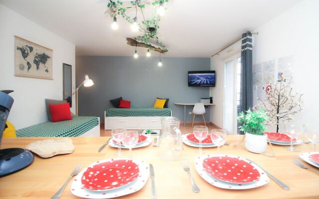 Carcassonne -Terrasse-Parking-WIFI 3lits