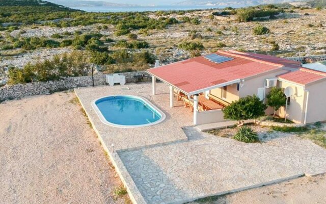 Beautiful secluded area near Novalja vacation house with pool and sea view Villa Lara
