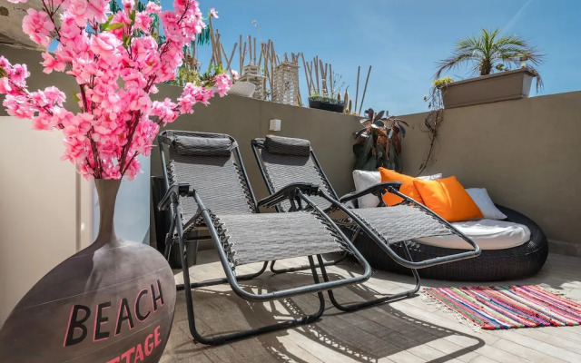 Magical Terrace Best Location in TLV 2BR