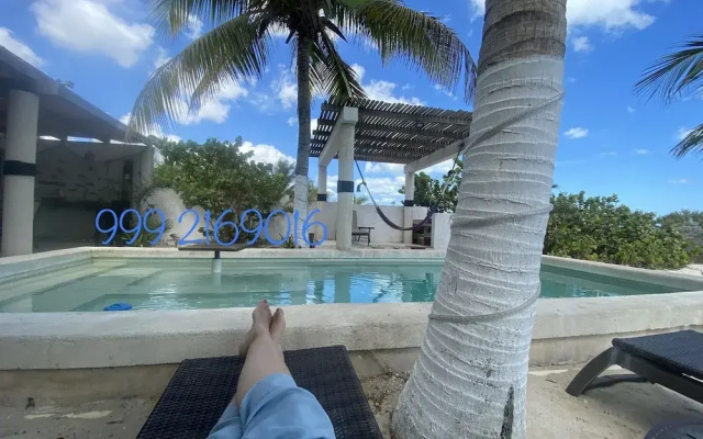 Entire House on the Seashore in Chicxulub Puerto, Yuc, Riviera Yucateca Mex