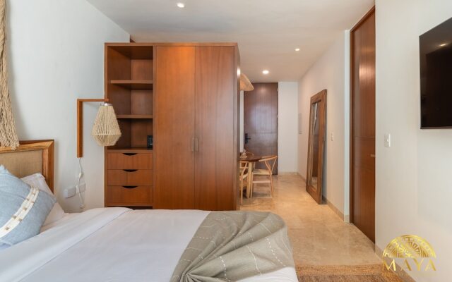 NHOA 102B Lux 1BR Condo Plunge Pool in Aldea Zama