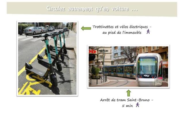 Le 62 - Spacieux T2 Avec Jardin, Parking & Tramway