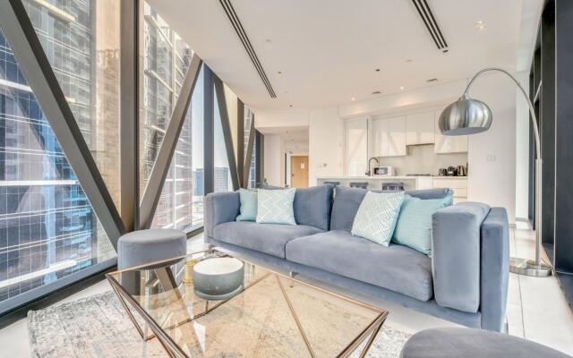 Luxury Apt W Burj Khalifa Vw Dubai Canal Access