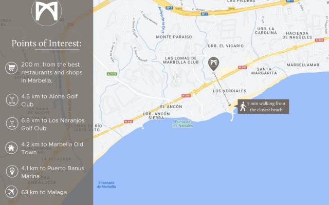 Puente Romano Modern flat, Best location in town